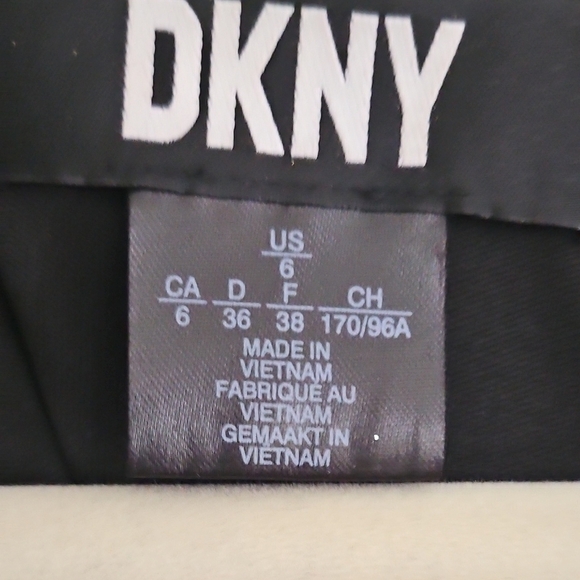 DKNY Black and Gold Long Sleeve Dress - Picture 2 of 4